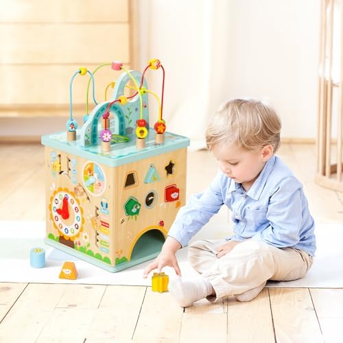 OOOK 5 in 1 Activity Center, Baby Activity Table with 5 Sides Play Features - Image 6