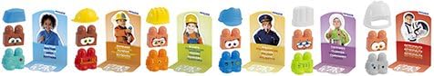 Miniland Job Blocks Board Game for Toddlers Age 2 - Preschoolers Age 4, Teaches Careers, Diversity, Fun Language Development, Pretend Play - Image 7