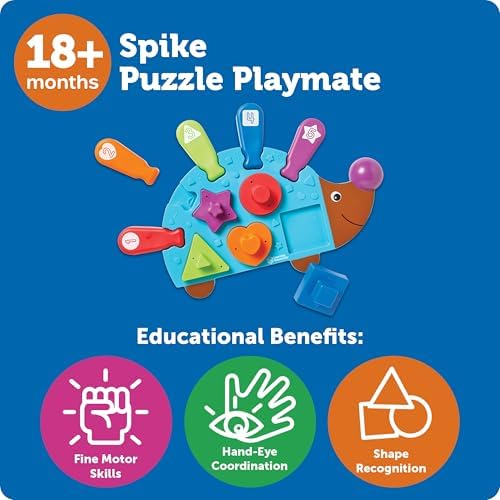 Learning Resources Spike the Fine Motor Hedgehog Puzzle Playmate - Image 6