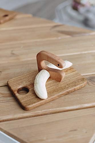 Toddler Wooden Kids Safe Knife, Children's Montessori Utensil Knife, Vegetable and Fruit Chopper, Beech Wood - Image 7