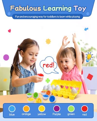 Tinabless Matching Eggs, 12-Piece Number Matching Toy for Toddlers 1-3 - Image 6