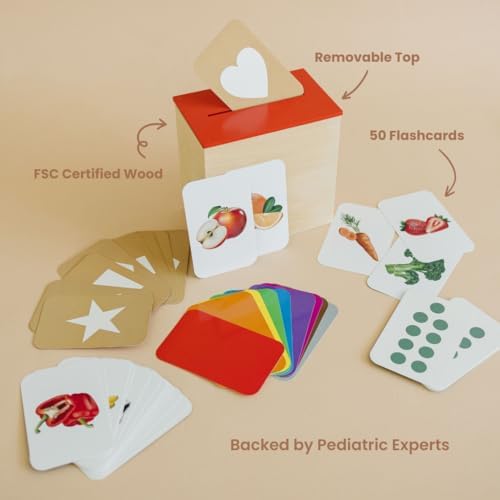 Learn & Drop Toddler Toy, Montessori Learning Games, 50 Preschool Flashcards for Toddlers 1-3, Learning Resources, Toddler Toys 2-3, Sight Word Flash Cards, Kindergarten Classroom Must Haves - Image 3