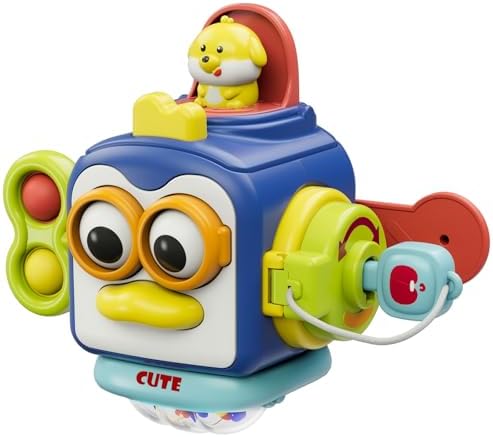 OSIMILY Toys for 1 Year Old Boy, Busy Cube Montessori Toys for 1+ Year Old,Sensory Toys for Toddlers 1-3,Fine Motor Skills Educational Toys,Birthday Gift for Baby Aged 6, 9, 10, 12, 18 Months by OSIMILY