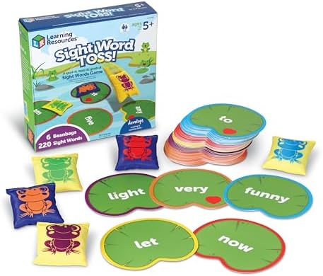 Learning Resources Sight Word Toss, Sight Word Phonics Games, Reading Flash Cards, Ages 5+ by LearningResources