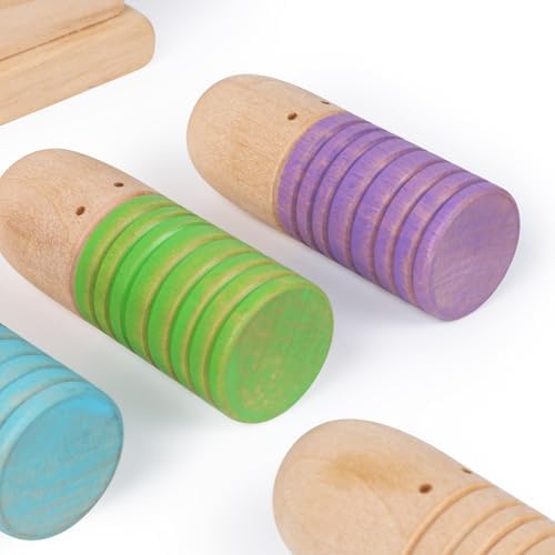 Wooden Pop Up Puppets|Wooden Cause and Effect Toys for Boys & Girls, Montessori Color Matching Toys,Special Festival Gift for Kids 2 3 4 - Image 5