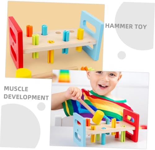 2pcs Pounding Bench Toys for Children, Cognitive Hammering Playthings - Image 3