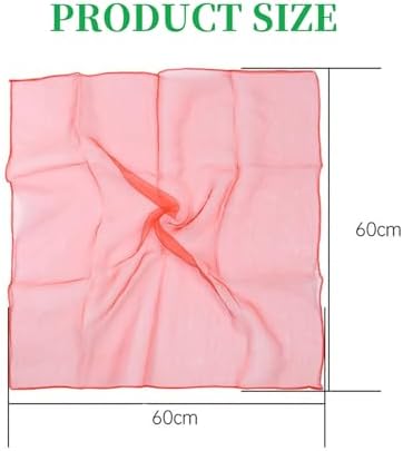 BoAn 12 PCS Dance Juggling Scarves, Silk Square Music Magic Movement Scarves, Children Movement Music Scarf, Colorful for Kids Play- 12 Colors, 24 by 24 Inches - Image 2