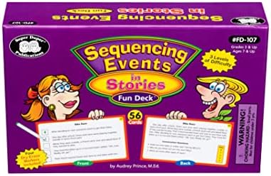 Super Duper Publications | Sequencing Events in Stories Fun Deck Flash Cards | Educational Learning Resource for Children by SuperDuperPublications