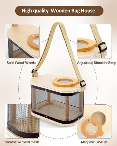 Wooden Bug Catcher Kit for Kids Ages 3-8, Outdoor Explorer Set - Image 4