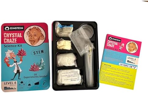 Einstein’s Crystal Craze LAB Science Kit for Kids. 18 Science Experiments Inside STEM for Boys & Girls Aged 10 and Above. Detailed Picture Guide Included. - Image 2