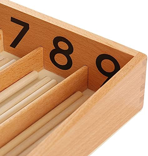 Montessori Spindle Box with 45 Spindles Math Toys for Toddlers 3 Years Old - Image 7