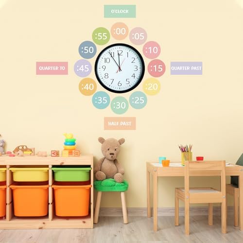 Clock Numbers Bulletin Board Kits Telling Time Teaching Clock for Kids - Image 5