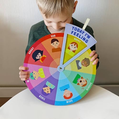 Kids Emotion Wheel, Feelings Wheel, Feelings Kid Charts, Expression Emotions Chart, Emotional Toys for Toddlers and preschoolers - Image 2