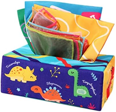 Pull Tissues Activities, Development Toys, Colorful Square Educational Fine Motor Skill Comfort Toys, Tissue Box Toy, for Home, 10 Silk 3 by TTETTZ