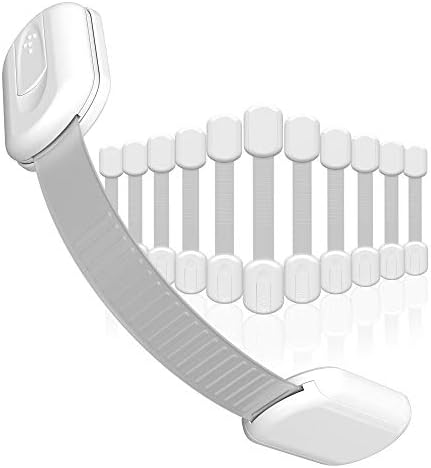 SKYLA HOMES Child Safety Cabinet Locks, White, 12 Pack by SkylaHomes