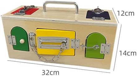 Wooden Lock Box Toy, Practical Life Skill Learning Case - Image 5