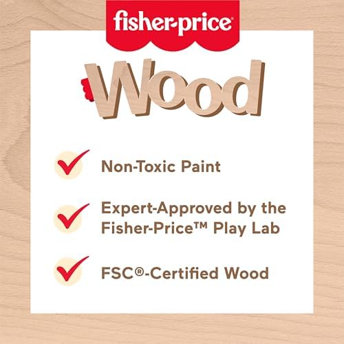 Fisher-Price Wood Preschool Toy Lacing Activity Cards, Tiny Garden 10-Piece Set for Fine Motor Skill Development Kids Ages 3+ Years - Image 3
