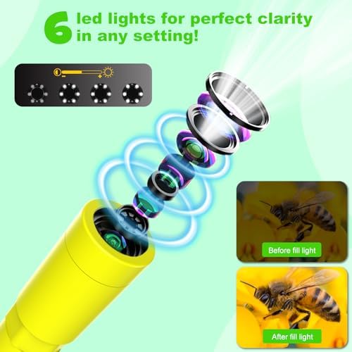 Kids Borescope Camera with Light - HD Snake Endoscope Toy for Nature Exploration, STEM Educational Outdoor Toys, Easter Basket Stuffers Spring Gifts for 5 6 7 8 Year Old Boys & Girls - Image 6