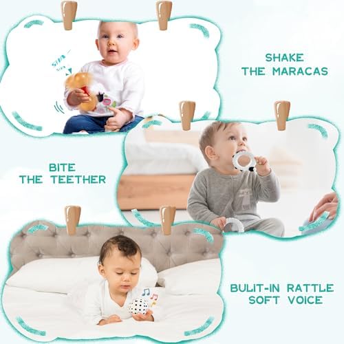WOODMAM Montessori Toys for Babies 0-6 Months, 9 in 1 Educational Play Kit - Image 6