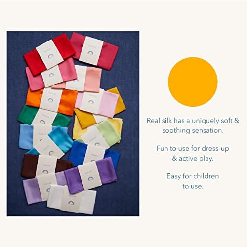 Sarah's Silks Playsilk - 100% Real Silk, Hand Dyed, Bright Colored Play Scarves | Montessori and Waldorf Toys for Dress up, Imaginative, and Pretend Play (35" x 35") - Image 6