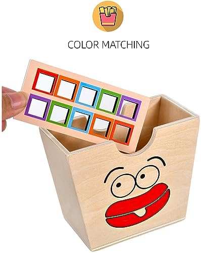 Wooden French Fries Sorting & Stacking Toys, Montessori Toys for 3+ Year Old, Preschool Educational Toys to Develop Fine Motor Skills - Image 2