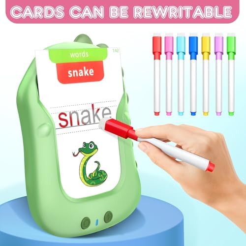 Talking Flash Cards for Kids 336 Words Reusable Writing & Drawing Phonics Learning Toys, Montessori Autism Sensory Speech Therapy Toys, Ideal Learning Toys for 2-6 Year Old Girls Boys - Image 4