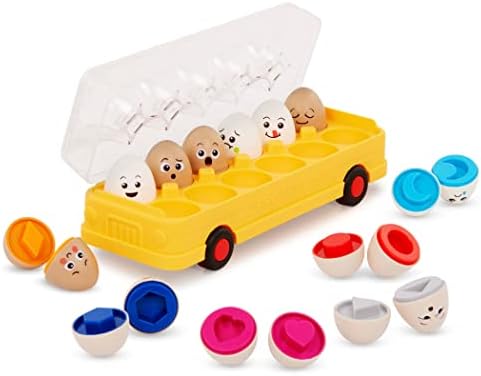 Matching Egg Toys for Toddlers – Color & Letter Recognition Sorting Game – Early Learning Educational Toys for 18+ Months – Fun & Engaging Playtime by Unknown