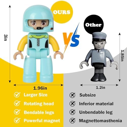 12 Pieces Large Magnetic People Figures for Kids Ages 3 4 5 6 and Up - Image 4