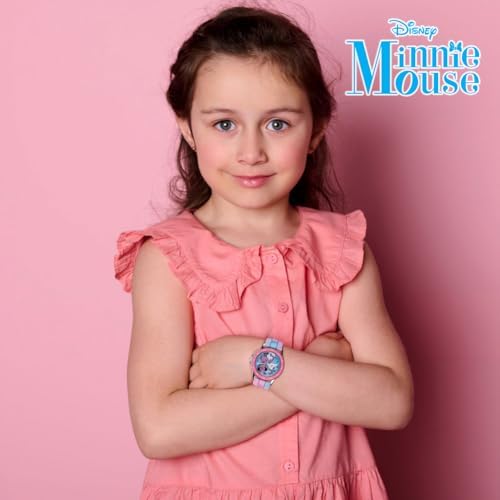 Minnie Mouse Time Teacher Watch for Girls - Analog Time Learning with Easy-to-Read Numbers and Comfortable Silicone Band - Image 4