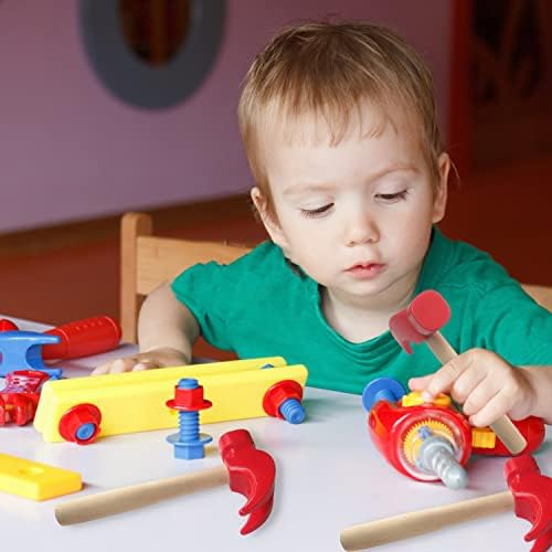 HEIPINIUYE 3 PCS Wooden Hammer Toys Simulation Hammers Maintenance Tools for Kids Children Birthday Party Games Supplies - Image 6