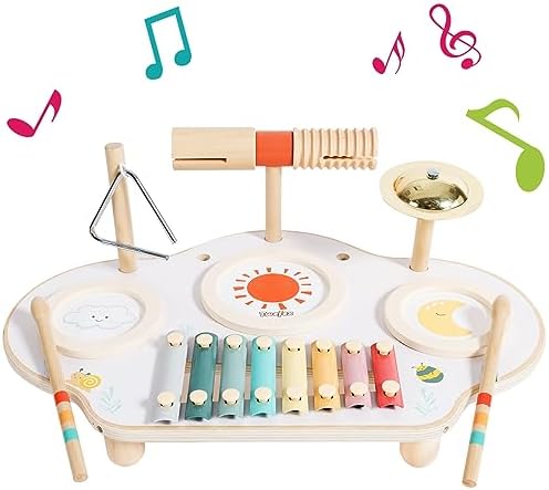 Twefex Montessori Music Instruments Set + Spinning Drum by Twefex