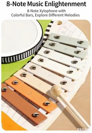 PBUH Wooden Educational Toy Set for Toddlers 12+Month - Music Instruments, - Image 5