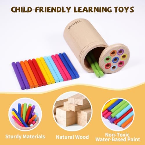 YHHYTOY Montessori Toys for 1 Year Old, Toddler Learning Color Sorting Toys - Image 3