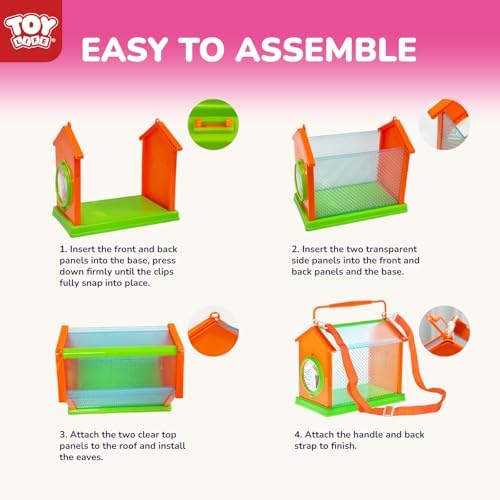 TOY Life Kids Explorer Kit with Bug Catcher for Kids, Bug Catching Kit with Bug Toys, Kid Safari Vest & Hat, Compass, Binoculars, Magnifying Glass, Educational Outdoor Toys Girls Kid Adventure Kit - Image 6
