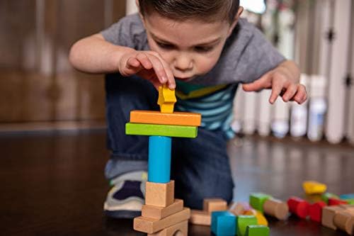 Fat Brain Toys Timber Blocks - 100 Piece Wooden Block Set - Classic Preschool Toy - Image 3
