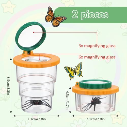 2 Pcs Insect Bug Viewer for Kids, Scalable Portable Bug Container - Image 2