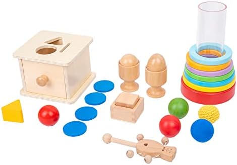 Adena Montessori Baby Interactive Toys Wooden Play Kit 9-15 Months - Image 3