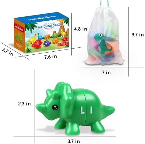 Anzimo Toddler Dinosaur Montessori Toys for 1 2 3 4 Year Old Boy Girl Birthday Gift - Kids Preschool Learning Activities Educational Travel Outdoor Sensory Toys for Toddlers 1-3 - Image 5