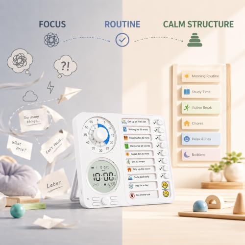 Herloreen Visual Timer for ADHD, Chore Chart & Task Planner for Kids,Adults - Image 2