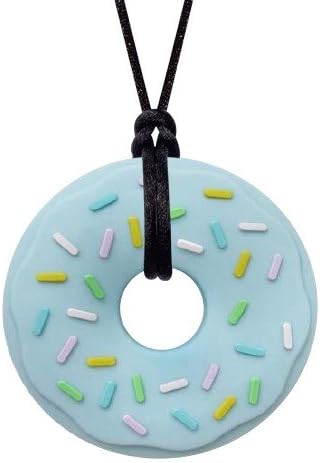 Donut Chewy Necklace - Sensory Chew Necklace for Strong Chewers (Blue) by MunchablesSensorySolutionsLtd