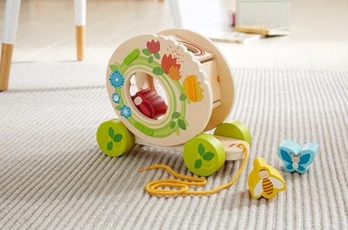 HABA Flower Meadow Pull Wooden Toy Pull Along Toy for Children from 1 Year - Image 3