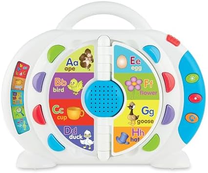 winfun Take Along Phonics Player – Portable Learning Toy with 5 Activity Modes, Alphabet Sounds, Spelling, Music Creation & Games – Educational Toy for Toddlers 2+ with Built-in Handle & Batteries by Winfun