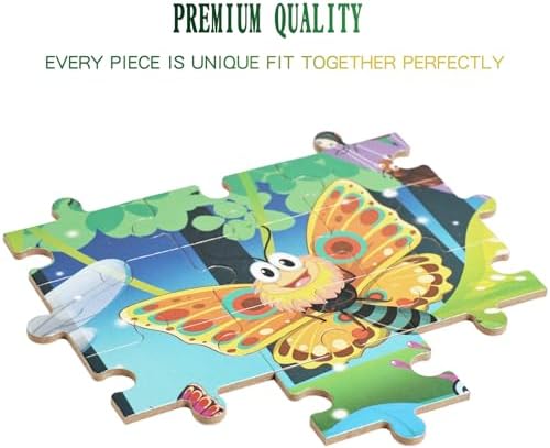 100 Piece Puzzles for Kids Ages 4-6 – Floor Kids Puzzles Ages 6-8 Year Old – Toy for Learning Forest Bugs for 8-10 yo – Jigsaw Toddler Game for Boy and Girl Age5-8 - Image 4