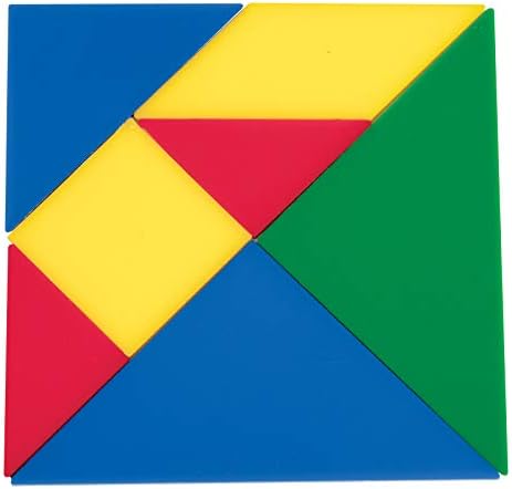 LEARNING ADVANTAGE Tangrams - Set of 28 - Puzzle Blocks for Geometry and Problem Solving - Math Manipulatives for Kids - Practice Early Geometry (Pack of 2) - Image 3