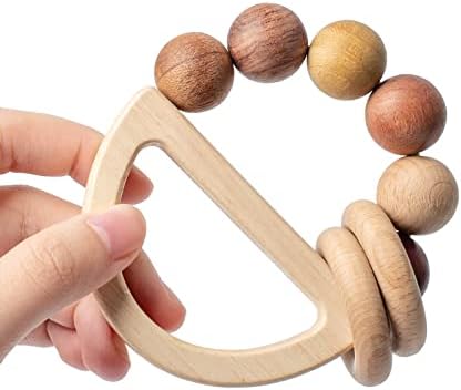 Baby Rattles 0-6 Months, Wooden Toys for Babies 6-12 Months - Image 2