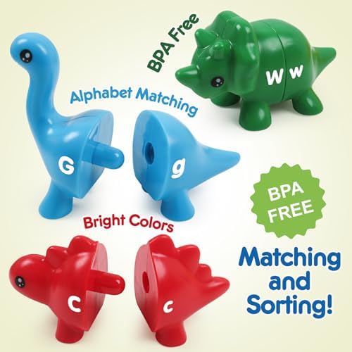 26pcs Alphabet Dinosaurs Matching Toy, Toddlers ABC Learning Dinosaurs - Image 5