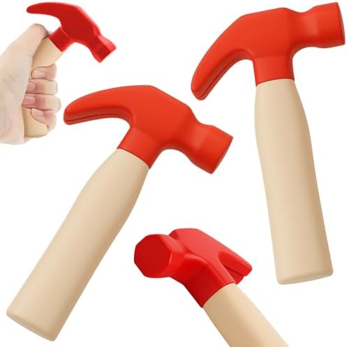 Zhanmai 2 Pcs Toy Foam Hammer, Classroom Educational Toy, Red by Zhanmai