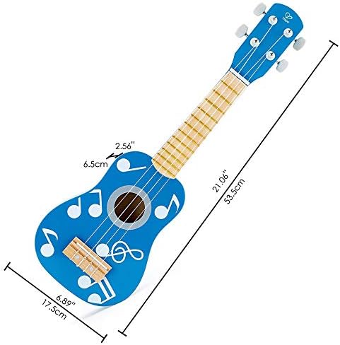 Hape Kid's Wooden Toy Ukulele in Multicolor - Image 5