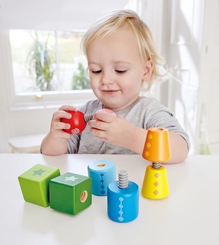 Hape Twist and Turnables Wooden Building Block Learning Set - Image 7