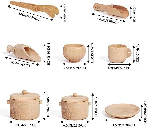Montessori & Waldorf Sensory Bin Toys - Pretend Play Dish & Tongs, Fine Motor Learning Toys for Toddlers - Image 3